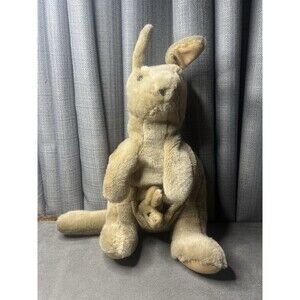 Folkmanis Kangaroo Hand Puppet Joey Pouch 16 inch Plush Stuffed Animal Toy